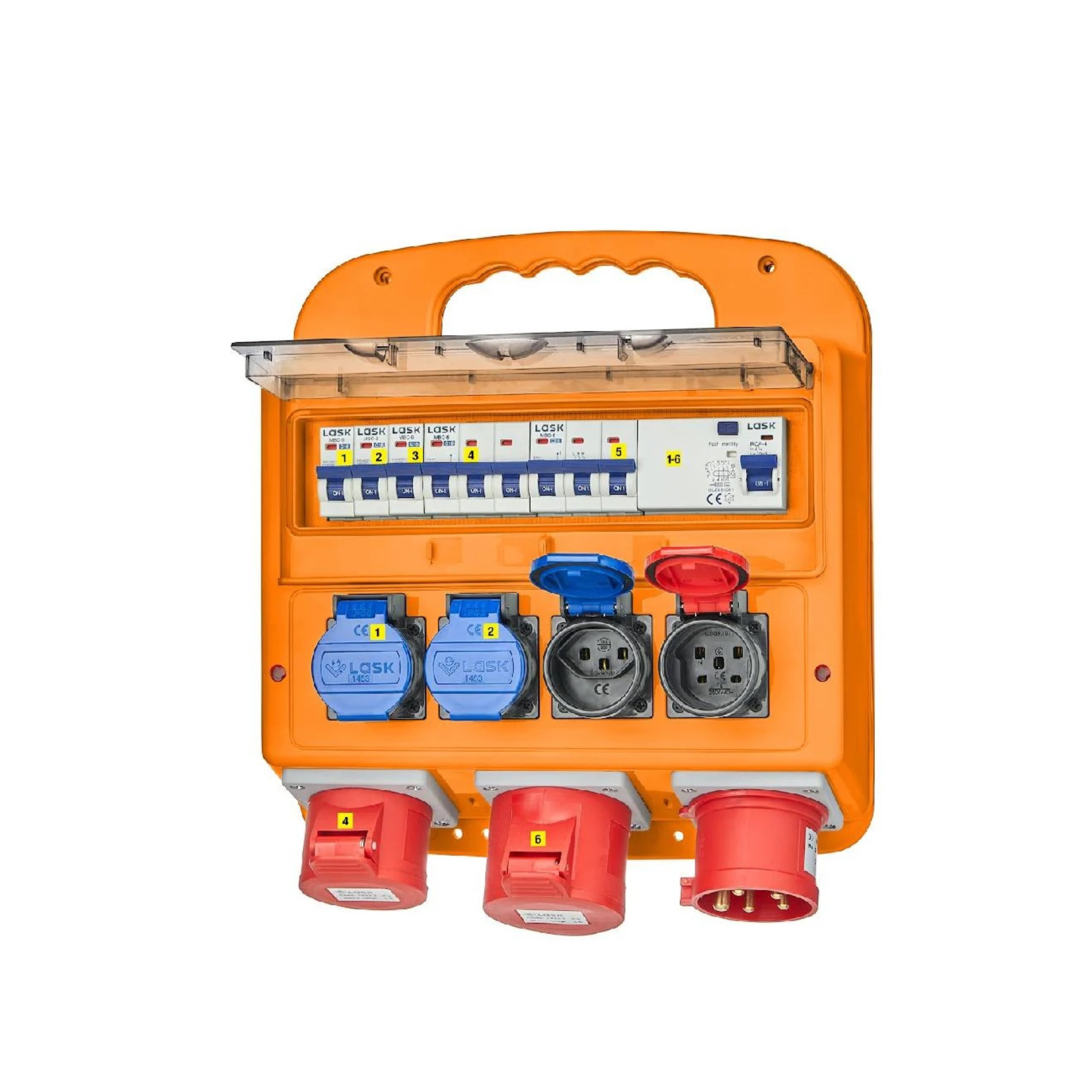 Stromverteiler 32A – 4 Steckdosen